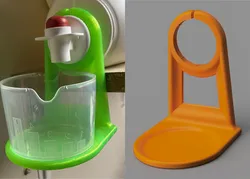 Detergent cup hanger v2
