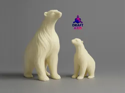 Elegant Polar Bear - Christmas ready! No Supports