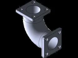 Flanged Pipe Elbow (90°)