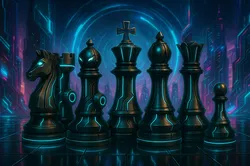 Futuristic chess set