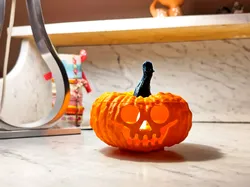 Halloween pumpkin with tea light