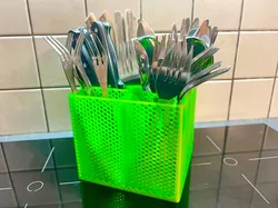 Hexagonal-style cutlery tray or pencil holder