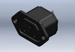 IEC Screw Mount Plug Socket Female