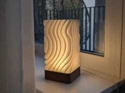 Lámpara Ondulada -E27 & Kit de Lámpara LED - Modelo de impresión 3D gratuito