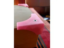 Table corner guard screwable