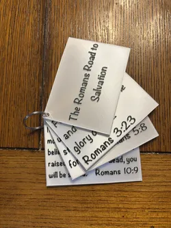 The Romans Road to Salvation verse cards