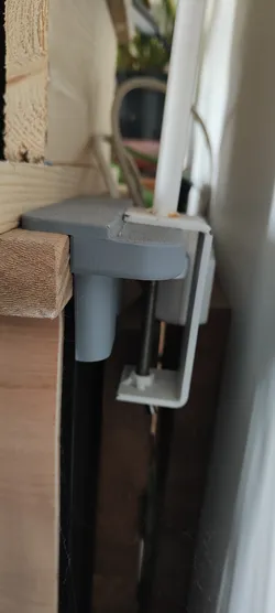 Tray extension for remote lamp attachment