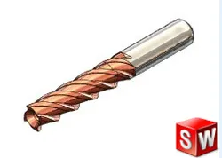 Twist Drill Bit – SolidWorks CAD Model