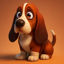 Animated Basset Hound