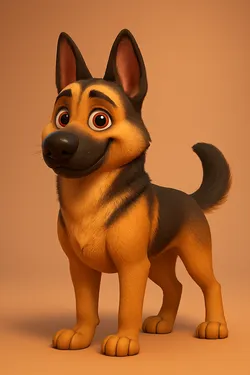 Animated German Shepherd