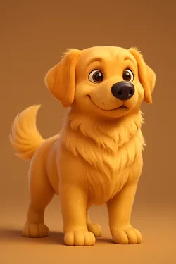 Animated Golden Retriever