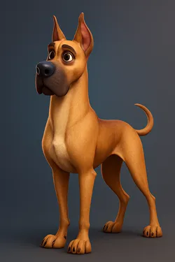 Animated Great Dane