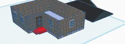 Basic HO scale house.