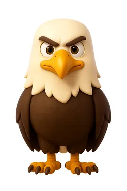 Cartoon Bald Eagle