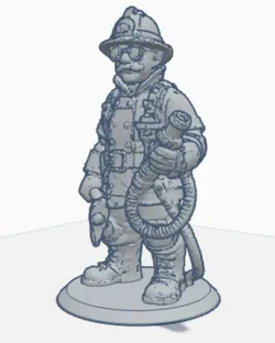 Feuerwehrmann Steampunk Figur