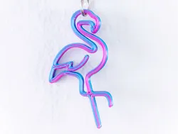 Flamingo keycharm / keyring / key identifier - Gift idea - last meters - Gift inspiration - Quick & Easy print