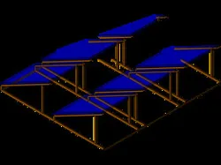Ground mounting solar structure