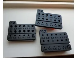 Metric Bolt and Nut Size Tester for Print Shrinkage (M3, M4, M5)