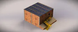 Modelo de Paneles Solares en Edificio