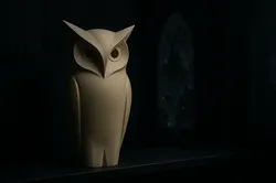 Nocturna: The Geometric Guardian Owl