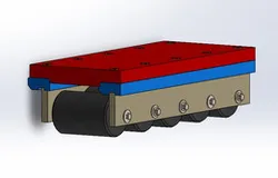 Roller support CAD model