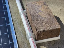 Solar Panel Frame Grounding System w/ Bricks