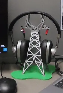 Transmission Tower Cable and Head Phone Stand