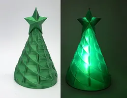 Tree with Star - LED Tea Light Cover Vase Mode