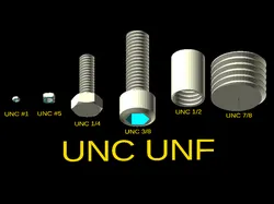 UNC/UNF bolts library