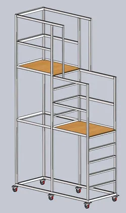 Working platform on wheels - concept
