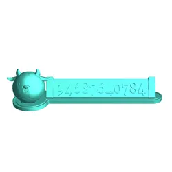 مجاني Home Decorations & Ornaments STL تنزيل - علامة رقم رقم بقرة الذبح فوزية - ash amy