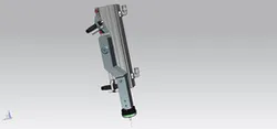 3D CNC probe with swiveling function, sensor controlled. Mounted on z axis.
