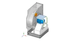 Backward centrifugal fan