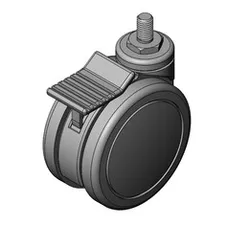 LOCKABLE LIGHT DUTY CASTER WHEEL (100mm DIA)