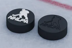 NHLPA NHL Hockey Puck Logo