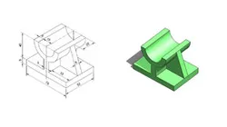 Solidworks tutorial Part Models, Isometric Drawing Geometric Shape Basic Features of Extrude and Rib