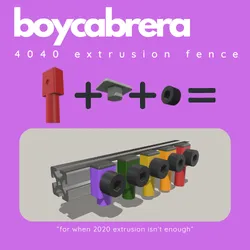 4040 Extrusion Fence Dogs