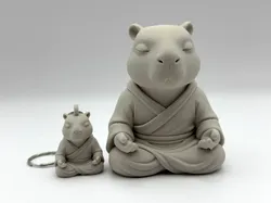 Capybara Monk & Keychain