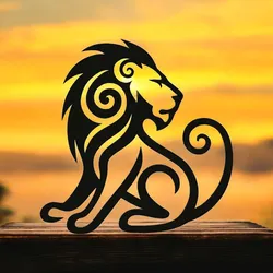 Décoration murale - Lion tribal (épaisseur 5 mm)