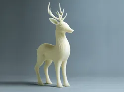 Elegant Reindeer - Christmas Santa Ride! Minimal Animal