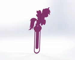 Fișiere pentru imprimante 3D | Fișier 3MF | Unicorn Bookmark