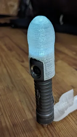 Flashlight diffusor-cap camping-light