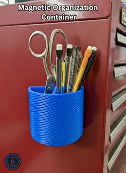 Magnetic Storage Cups for Toolboxes & Lockers (4 Sizes, Dual Magnet)