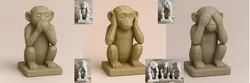 The Three Wise Monkeys (Individual)