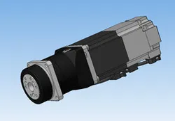 AC servomotor with planetary gearbox