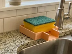 Bandeja Paramétrica para Esponja y Jabón de Cocina  - Modelo de impresión 3D gratuito
