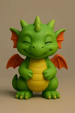 Chibi Dragon 3D Model