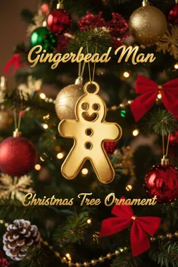 Gingerbread Man Ornament for Christmas Tree