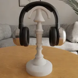 Home Decorations & Ornaments STL تنزيل - Classic Headphone Holder 3D Elegant Design for Desk Organize - HIve
