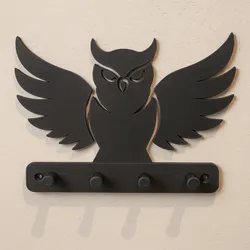 Owl Key Holder – Wall Mounted 3D Printed Key Rack